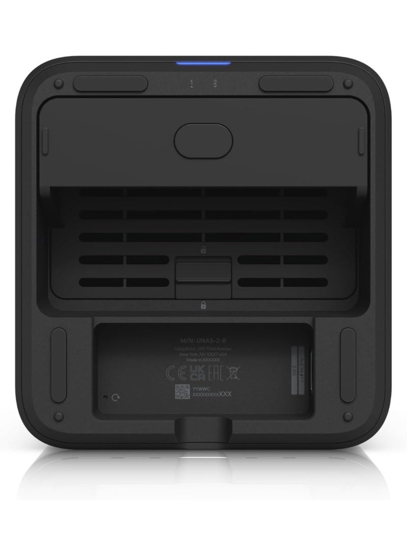 UniFi Ubiquiti UNAS 2 UniFi 2-Bay Network Attached Storage - Black - Image 4